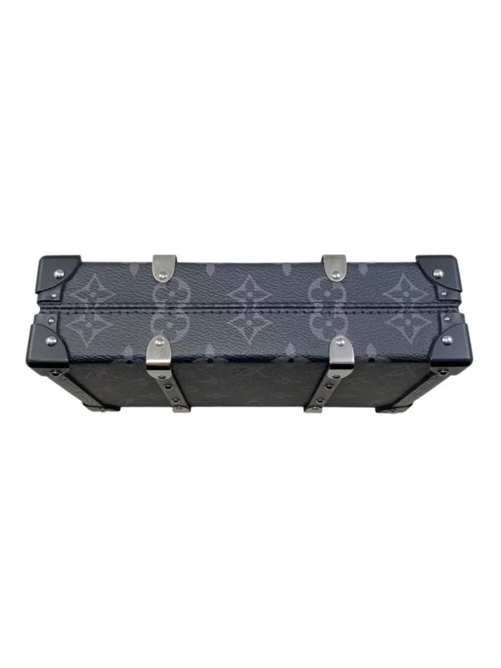 Louis Vuitton Clutch Wallet Trunk Monogram Eclipse Black Gray